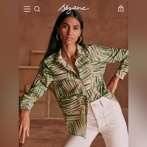 Sézane: Pierro Shirt- Sézane X Geoffroy Pithon- Printed Sheets